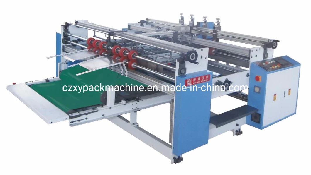 Double Pieces Ab Corrugated Box Hot Melt Folder Gluer