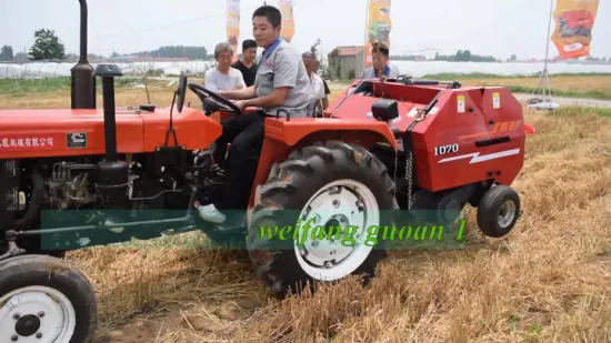 Vendite dirette in fabbrica di prodotti agricoli Produttore di attrezzature per l'impacchettamento di grano di pino Nuova mini pressa a rulli quadrata per balle di fieno rotonde 870f